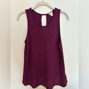 J. Crew Rich Purple Tank Top